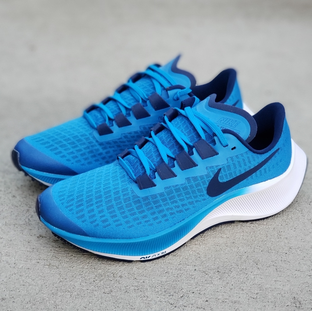Nike Air Zoom Pegasus 37 Women's Running Blue Shoe - Picture 2 of 6